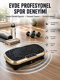 Ev Tipi Titreşimli Spor Aleti Yağ Yakım Destekli Tasarım Yeni Nesil