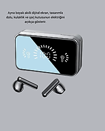 3500 mAh Şarj Kutulu Bluetooth 5.1 Kablosuz Kulaklık – Dokunmatik, Suya Dayanıklı