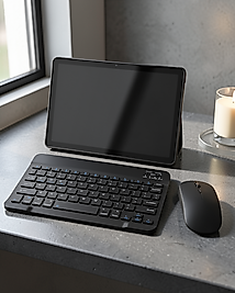 Android Tablet SIM Kartlı Bluetooth Klavye Mouse Seti UCZZS26TABLET-2