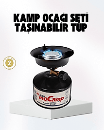 Outdoor Kamp Ocağı Gazlı Taşınabilir Pişirme Seti Üç Ayaklı Denge Aparatlı