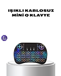 Işıklı Q Klavye – Entegre Touchpad, Ergonomik Tasarım ve Türkçe Karakter Desteği