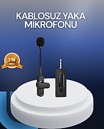 Profesyonel Ses Kayıt İçin Kablosuz Mini Yaka Mikrofonu