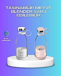 Çevre Dostu Cam Gövdeli Kablosuz Smoothie Blender