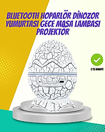 Çocuk Odası İçin Galaxy Projektör + Beyaz Gürültü + Uzaktan Kumandalı