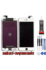 Iphone 6 Plus Lcd Ekran A Kalite Beyaz Montaj Kiti