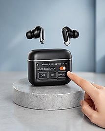 Kablosuz Kulaklık Bluetooth 5.3 ANC Dijital Ekran XUCZZZL58SİYAHEKRANLI-1-1