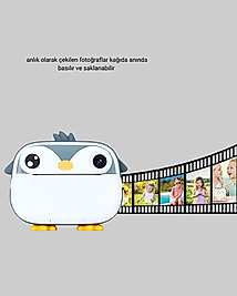 Termal Baskı Çocuk Kamerası HD Çekim USB Şarjlı Eğitici Oyuncak