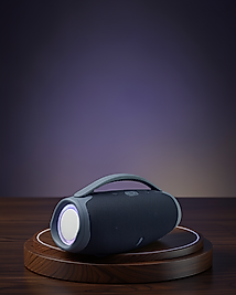 Taşınabilir Suya Dayanıklı LED Efektli Bluetooth Hoparlör UCZZZBOMBOX3PROMAVİ-1