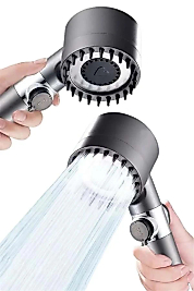 Yeni Nesil Duş Başlığı Paslanmaz Çelik Masaj Etkili Ergonomik Tasarım Su Basınçlı