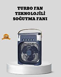Sessiz Çalışan Turbo Fan Güçlü Hava Akışlı Masa Üstü Vantilatör