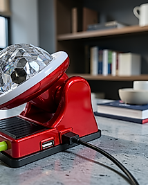 LED Disco Lamba Güneş Enerjili RGB 360° Hareketli Başlık UCZZDİSKOSOLAR-1
