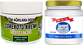 ÇÖREKOTU ÇÖREK OTU KREMİ ORTA BOY 100 ML KREM + SNOW KİTTEN MENTHOL BALM 50 ML
