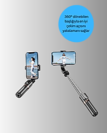 Bluetooth Işıklı Selfie Çubuğu UCZZZBLUETOOTHLUSELFİEÇUBUĞU-1