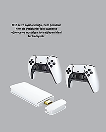 Kablosuz 2 Kollu HDMI Uyumlu M15 Oyun Konsolu XUCZZZ3DGAMESTATİONNNNNN-3