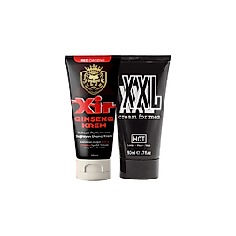 XİR CREAM SERTPENİS 50 ML + HOTXXL CREAM 50 ML ERKEĞE ÖZEL SET