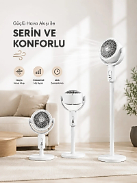 Sessiz Çalışma Özelliğiyle Rahat Kullanım Sunan Dikey Vantilatör