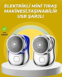 Taşınabilir, cep boyunda, şarjlı elektrikli tıraş makinesi