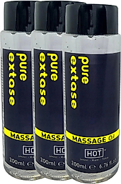 PURE EXTASE MASSAGE OİL 600 ML AROMALI MASAJ YAĞI X 3 ADET
