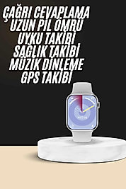 Akıllı Saat Kulaklık Hediyeli Uyku ve Sağlık Takibi Yapabilen Uzun Ömürlü
