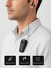 Ergonomik Bluetooth Kulaklık – 8 Saat Konuşma, Gürültü Azaltıcı Mikrofon