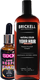 BRİCKELL ŞAMPUAN SAÇSAKAL ANTİ.WHİTE 237 ML ŞAMPUAN İLE + SIXX KADINLARA ÖZEL UYARICIDAMLA