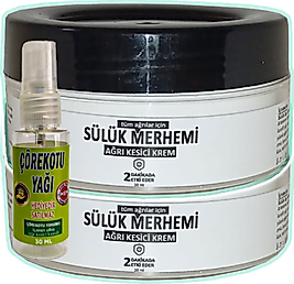 SÜLÜK MERHEMİ 2 ADET 50 ML KREMİ + ÇÖREK OTU YAĞI YAĞI 30 ML