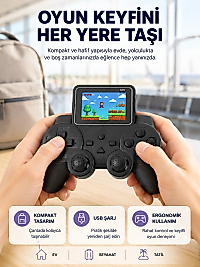 Mini Retro Oyun Konsolu S10 2.8 İnç Ekran Taşınabilir Klasik Atari Yeni Nesil