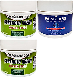 ÇÖREK OTU KREMİ 2 ADET 100 ML TESKİN KREMİ + PAİNCLASS 150 ML KUIYRUK YAĞI KREMİ TESKİN KREMİ