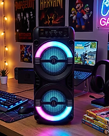 Kablosuz Bluetooth Hoparlör LED Işıklı USB ve TF Kart Destekli
