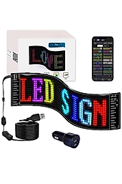LED Matrix Panel RGB Ekran Kumandalı Araç Camına Uygun