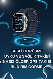 Akıllı Saat Bluetooth Bağlantılı NFC ve GPS Uyumlu Nabız Ölçer Sesli Görüşme