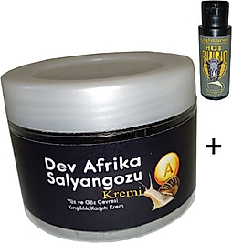 GİANT YAŞLANMAKARŞITI DEV AFRİKASALYANGOZU 100ML KREMİ + HOTRHİNO ANALRENK AÇICIKREM 60 ML