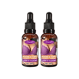 TİMİLK MAXCUVE 2 ADET KADINLARIN GÖĞÜSLERİNE ÖZEL TASARLANMIŞ İRİSIKI GÜNLÜK ŞEKİLLENDİRİCİMASAJ YAĞI 30ML