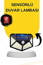 Güneş Enerjili 100 LED Bahçe Lambası UUCZDUVARLAMBASI1