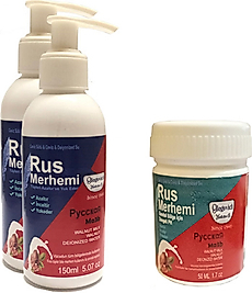 HİNTOHU TÜY DÖKÜCÜ AZALTICI RUS MERHEMİ 150 ML 2 ADET + GENİTAL BÖLGE MERHEMİ 50 ML 1 ADET