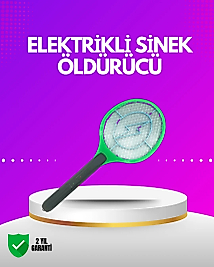 İç ve Dış Mekan Elektrikli Sinek Öldürücü | Hafif ve Ergonomik Tasarım