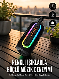 Taşınabilir Şarjlı Bluetooth Hoparlör Güçlü Bas Yeni Nesil