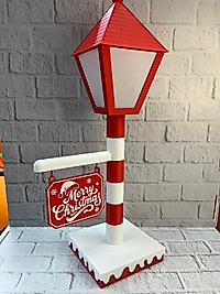 Yılbaşı Tabelalı Dekoratif Lamba Merry Christmas Işıklı Tasarım