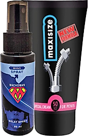 SÜPER BONİE MACHOMAN 60 ML ERKEK ZAMAN SPREYİ + MAXİ SİZE ERKEK ÖZEL YERİ KREM