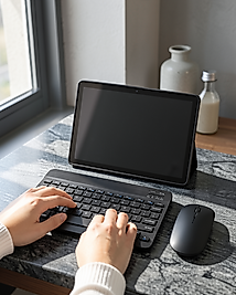 Android Tablet Seti SIM Kartlı Bluetooth Klavye ve Kablosuz Mouse