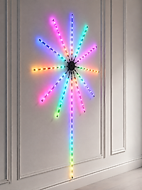 Dekoratif RGB Fireworks LED Duvar Işığı Çok Renkli Telefon Kontrollü LED Aydınlatma