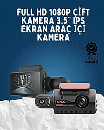 Çift Görüşlü Dashcam – Gece Görüşlü 1080P Araç İçi Güvenlik Kamerası