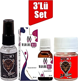 BİZON SPREY MADAME WET KADİN KADIN DAMLA + BİZON 100MG 10'LU