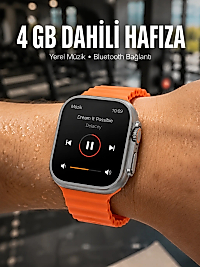 Yeni Nesil 3 Kordonlu Kol Saati 49 MM Amoled Ekran Akıllı Saat