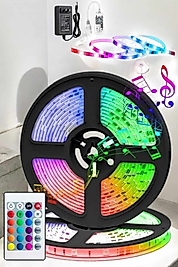 Led Işık 5 Metre Şerit Led RGB Işıklı