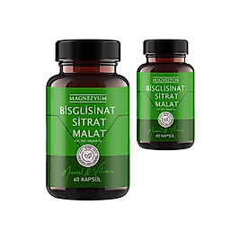 MAGNEZYUM: 2 ADET BİSGLİSİNAT  MAGNEZYUM SİTRAT MAGNEZYUM MALAT & VİTAMİN B2 B3 B6  VE MİNERAL KAPSÜLLERİ 60LI 2 ADET