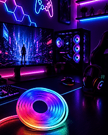 Kumandalı Su Geçirmez RGB Led Şerit Işık Müzik Senkronlu Neon Led