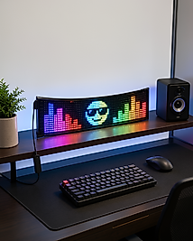 RGB LED Panel 16x96-2-1 Çok Renkli USB Bağlantılı Yazı ve GIF Gösterimli