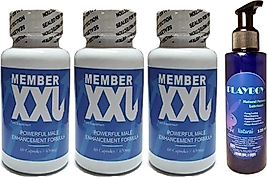 PLAYBOY HİNTOHU MEMBER XXL ERKEKLERE ÖZEL 60'LI 3 ADET - PLAYBOY NATURAL PERSONAL LUBRİCANT 125 ML LUBRİCANT GEL JEL