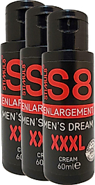 STIMUL8 (S8) ERKEKLERE ÖZEI 3 ADET XXXLBÜYÜTÜCÜ 60 ML KREM EN BOY EBAT KREMİ
